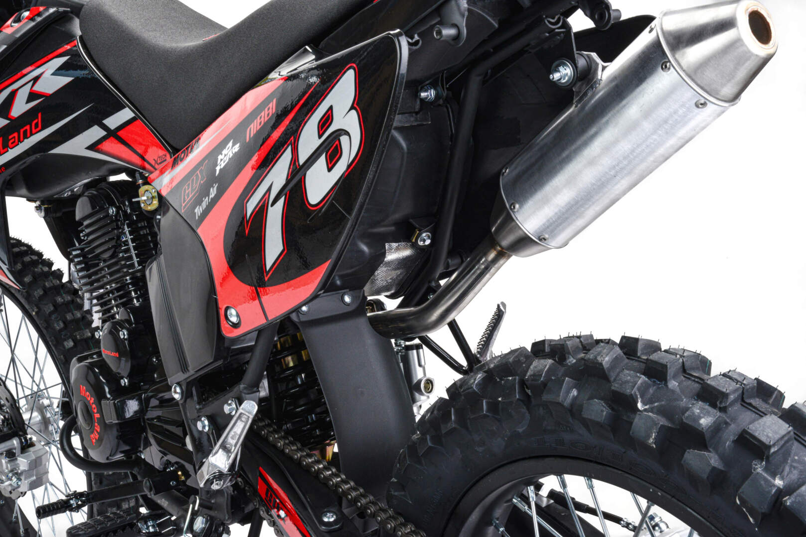 Мотоцикл Кросс Motoland XR300 LITE красный (175FMM)